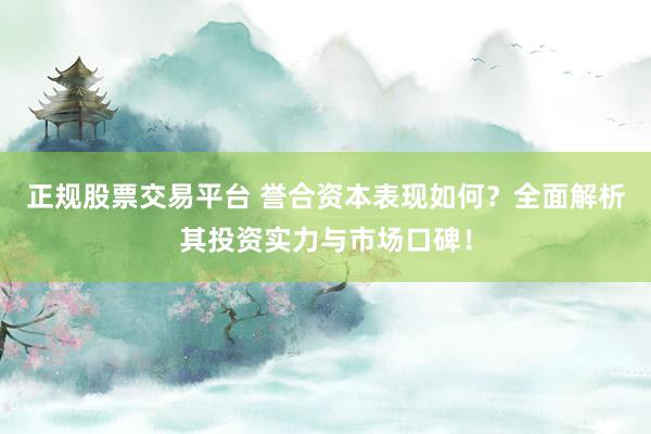 正规股票交易平台 誉合资本表现如何？全面解析其投资实力与市场口碑！