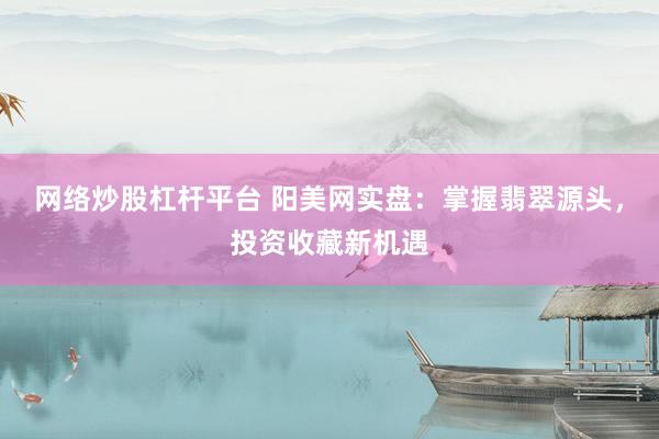 网络炒股杠杆平台 阳美网实盘：掌握翡翠源头，投资收藏新机遇